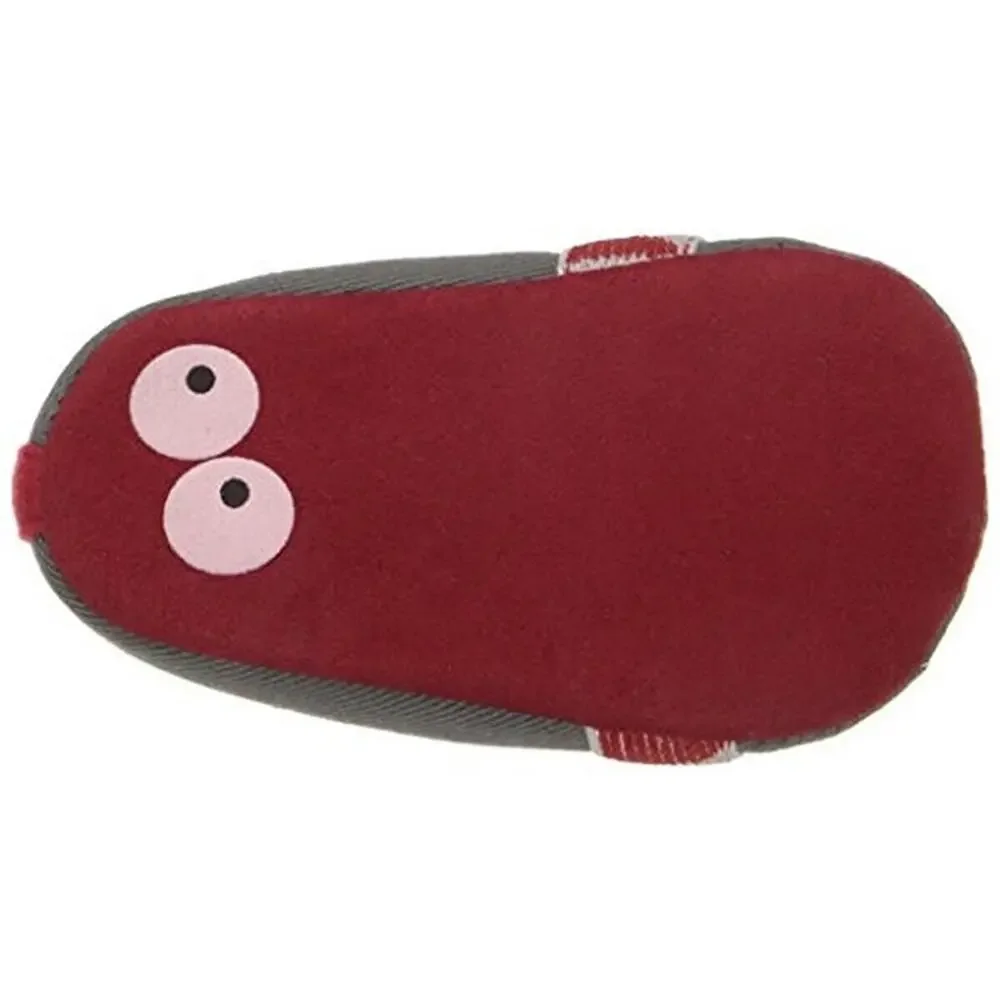 Rosie Pope 'I See You' Adorable Crib Shoe. Gray And Red. Size 6-9 Months. Gift